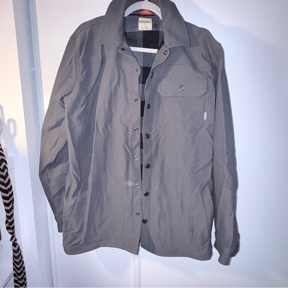 Simms Charcoal Gray Shirt Jacket